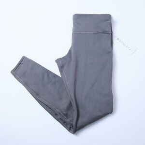 Athleta NWT Alpine Valley Tights Fleece Lined Gray Hiking Workout Leggings Small